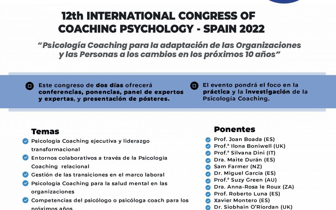 12th International Congress of Coaching Psychology