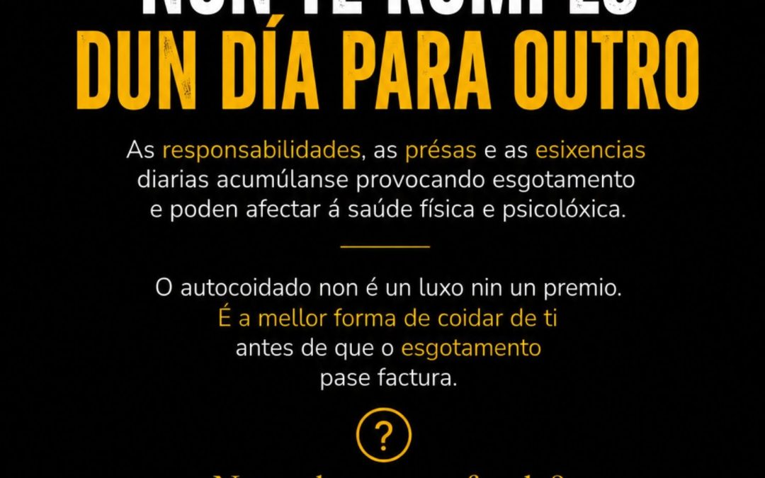 No Día Internacional do Autocoidado poñemos o foco na importancia de coidar da saúde mental
