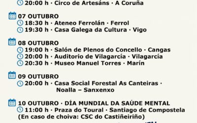 A Semana da Saúde Mental culmina mañá en Santiago co acto central do Día Mundial da Saúde Mental